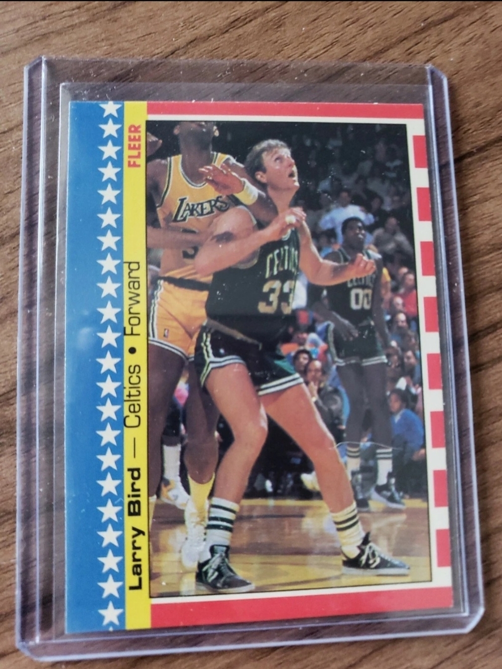 1987-88 Fleer A.S Sticker Card Larry Bird Card NM/M